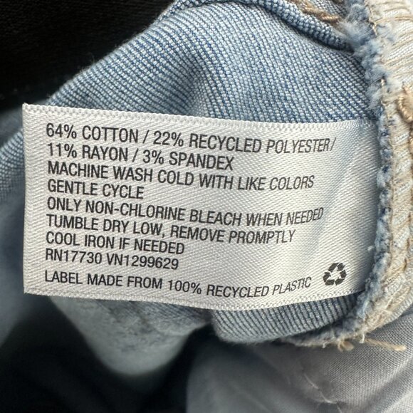 Knox Rose Distressed Bootcut Raw Hem Women's size 12 Medium Wash Blue Denim jean - Picture 4 of 5